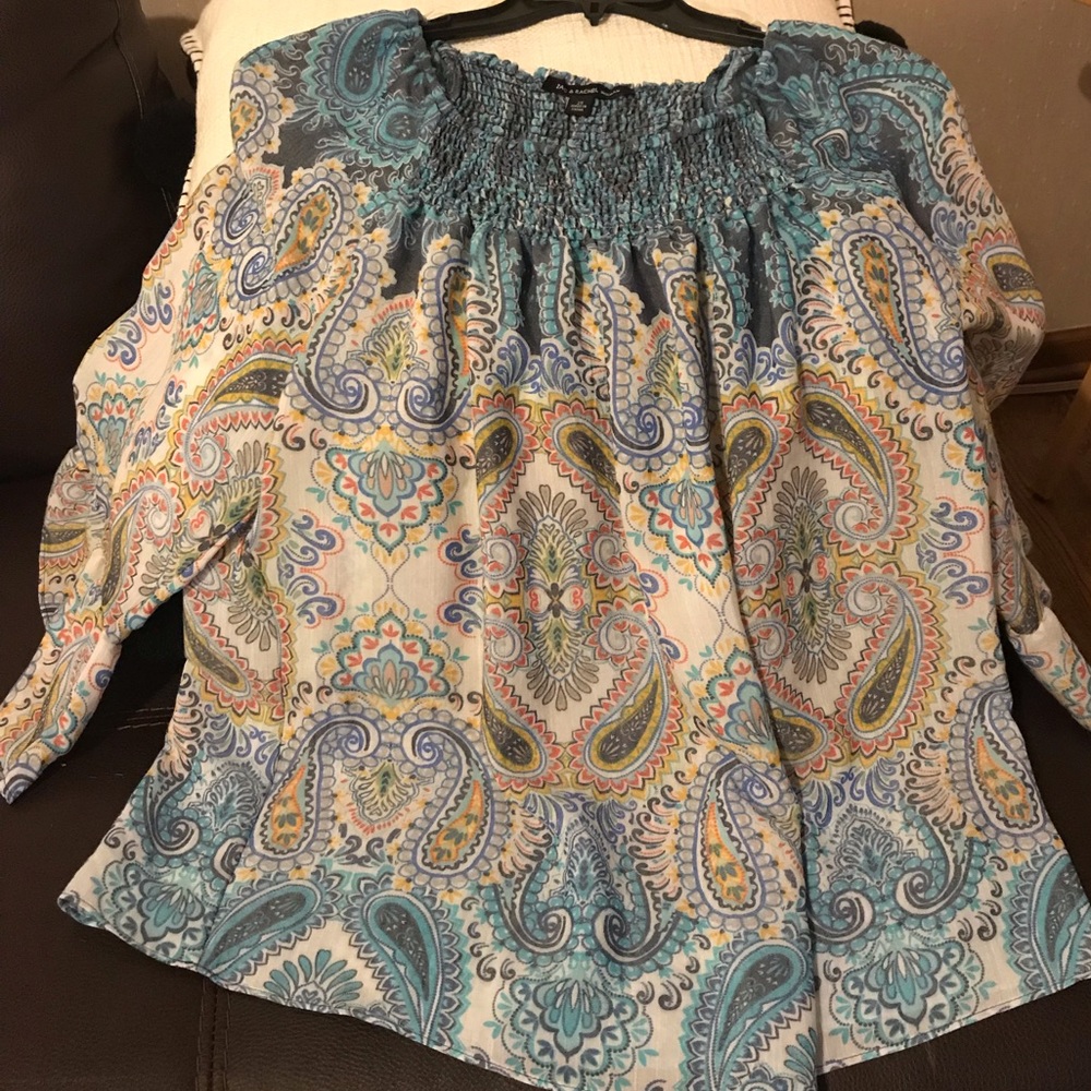 NWT Zac and Rachel Peasant Blouse